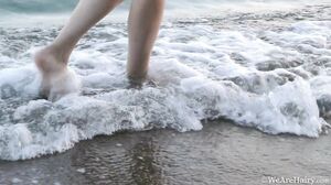 WeAreHairy - Elena V - Grey Shirt Denim Shorts