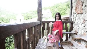 WeAreHairy - Elley Ray - Red Plaid Red Skirt