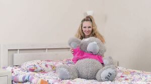 WeAreHairy - Foxy - Pink Lingerie Grey Bear