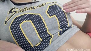 WeAreHairy - Ewangi - Grey Top Red Shorts