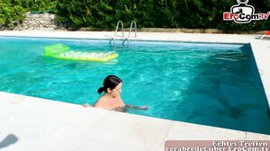 german amateur girl next door fuck in pool