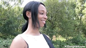 ebony going for a walk