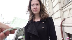 German brunette fucked at casting