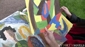 Tanned MILF and her BF entice gal into kinky anal FFM