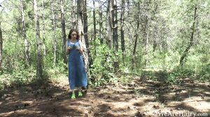 WeAreHairy - Isabel Stern - Blue Dress Green Shoes