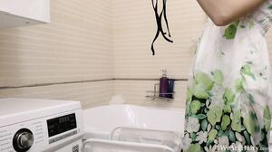 WeAreHairy - Helga - Tan Shower Green Blouse