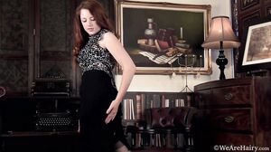 WeAreHairy - Jenny Smith - Black Skirt Brown Study