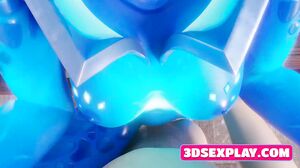 3D Sluts from Games Gets a Big Dick in Their a Smooth Cunt