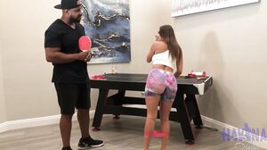 Big Tre on top of the Ping Pong Table