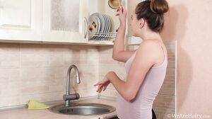 WeAreHairy - Kamila - Purple Blouse Black Shorts