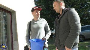 Thérèse Dune - This squirting MILF takes it up the ass and up her pussy at once in a double penetration threesome with two workers at home!