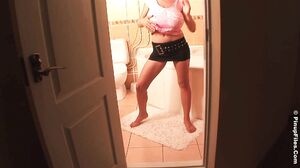 PinupFiles - Anya Zenkova Pink Baby Tee 1