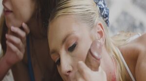 Besties getting wet and excited for fun