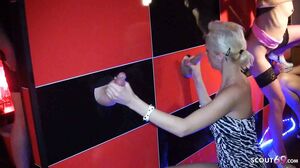 German Creampie Gangbang and Glory Hole Sex with 3 Girl