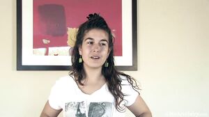 WeAreHairy - Lisandra - Red Chair White Panty