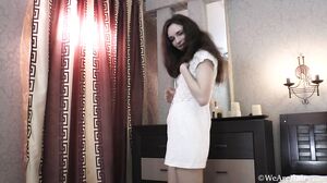 WeAreHairy - Lisa Li - White Dress White Lingerie