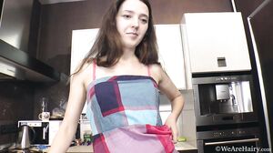 WeAreHairy - Lisa Carry - Black Fishnet Color Dress