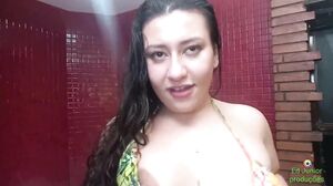 Agatha Ludovino & Ed Junior pool fuck