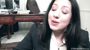 WeAreHairy - Stacie Rose - White Blouse Black Top