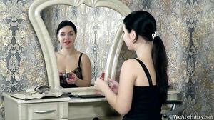WeAreHairy - Tanita - White Mirror Black Dress