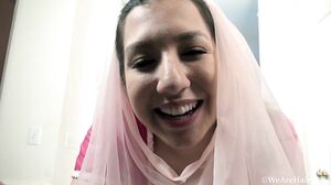 WeAreHairy - Stacie Rose - White Gown Pink Genie