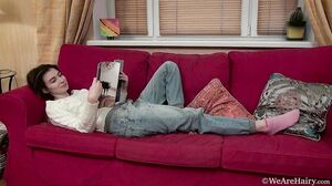 WeAreHairy - Taffy - White Blouse Denim Jeans