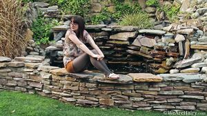 WeAreHairy - Thelma Sleaze - Pond Striptease