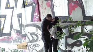 Izzy Dark - Outdoor quickie with muslim wife