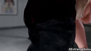 3D hentai babe fucked by huge cock