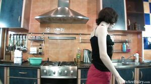 WeAreHairy - Miki - Teen Masturbation Kitchen