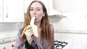 WeAreHairy - Nikky B - White Kitchen Grey Robe