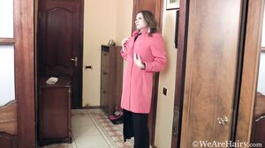 WeAreHairy - Pique Dame - Pink Coat Black Skirt