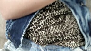 WeAreHairy - Polina - Silver Ball Denim Shorts