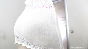 WeAreHairy - Malta - White Dress Pink Lingerie