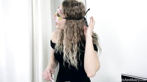 WeAreHairy - Margaret - Black Dress White Wall