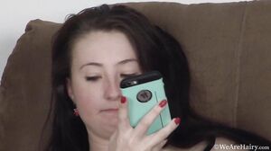 WeAreHairy - Megan - Brown Couch Black Heels