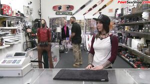 Skater babe gives head to a huge cock and gets fucked a