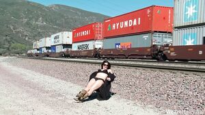 WeAreHairy - Alicia Silver - Train Tracks Black Lingeri