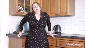 AuntJudys - Rachel Striptease And Masturbation In The K