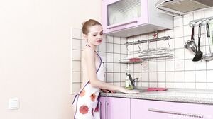 WeAreHairy - Alisa Chearry - White Dress Purple Counter