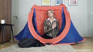 WeAreHairy - Ayda - Blue Tent Tan Rug