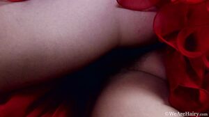 WeAreHairy - Aria - Red Skirt Blonde Top