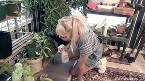 WeAreHairy - Candy Wallace - Denim Jumper Red Carpet