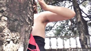 WeAreHairy - Clarissa - Floral Dress Red Panty