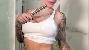Hot MILF In The Shower Teasing