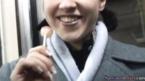 Pickedup speculum babe shows off her pussy and asshole