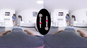 Busty Reny gets cum on her boobs in 4K