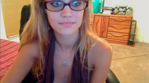 Beautiful Girl Wear Glass In Liveshow