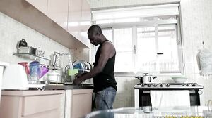 Blue haired latina does anal