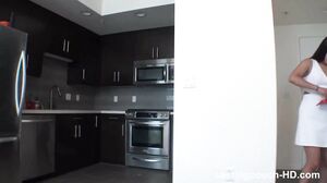 Cute Asian babe takes on her first BBC